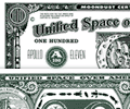 Уникальная сувенирная банкнота в 100 лунных долларов - увеличить